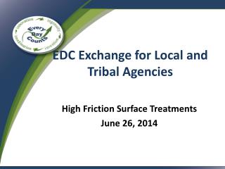 EDC Exchange for Local and Tribal Agencies