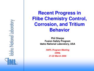 Recent Progress in Flibe Chemistry Control, Corrosion, and Tritium Behavior