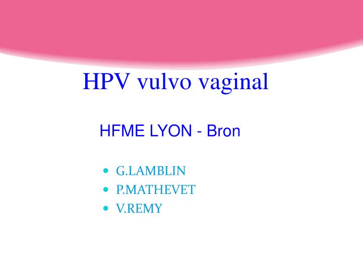 hpv vulvo vaginal