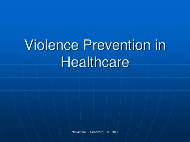 violence prevention in healthcare