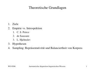 Theoretische Grundlagen