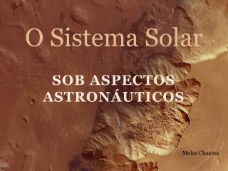 o sistema solar