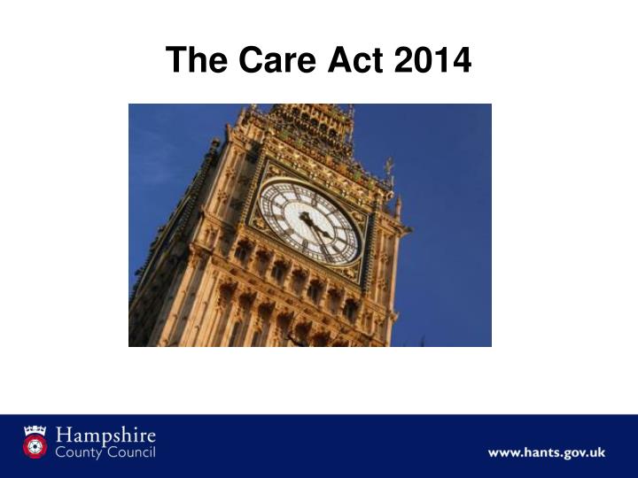 the care act 2014