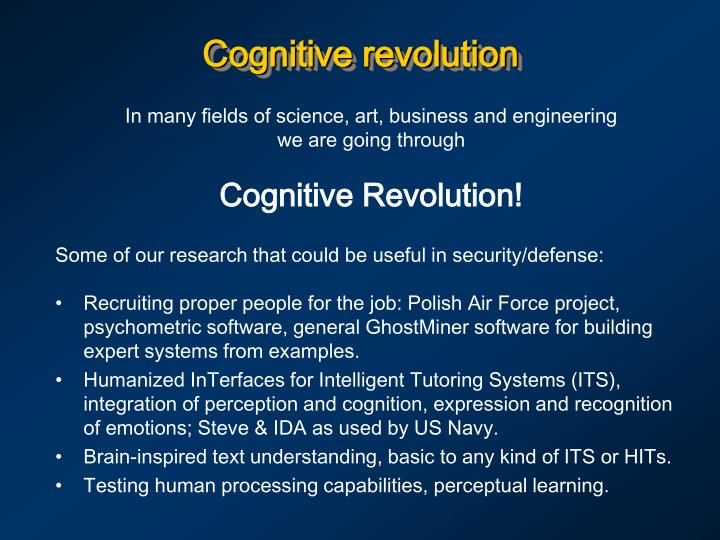 cognitive revolution