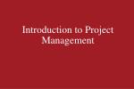 Introduction to Project Management - slide 1