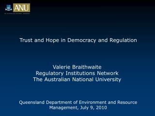Trust and Hope in Democracy and Regulation