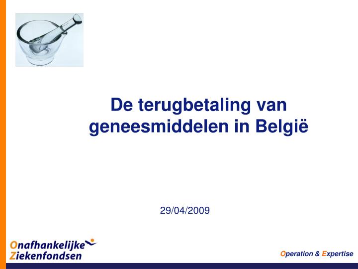 de terugbetaling van geneesmiddelen in belgi