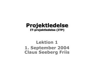projektledelse it projektledelse itp