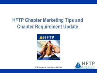 HFTP Chapter Marketing Tips and Chapter Requirement Update