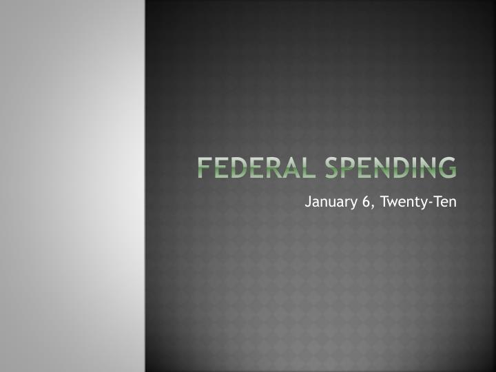 federal spending