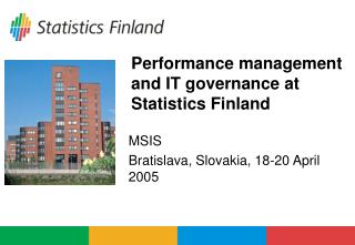 Performance management and IT governance at Statistics Finland