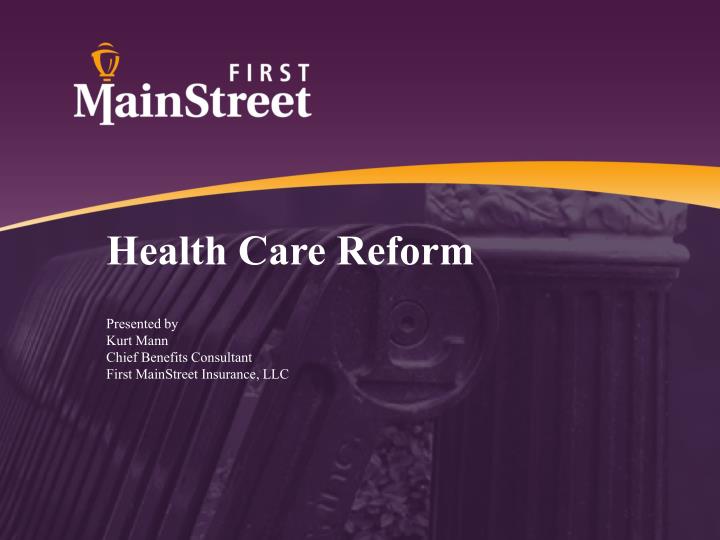 health care reform