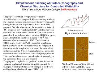 Simultaneous Tailoring of Surface Topography and Chemical Structure for Controlled Wettability