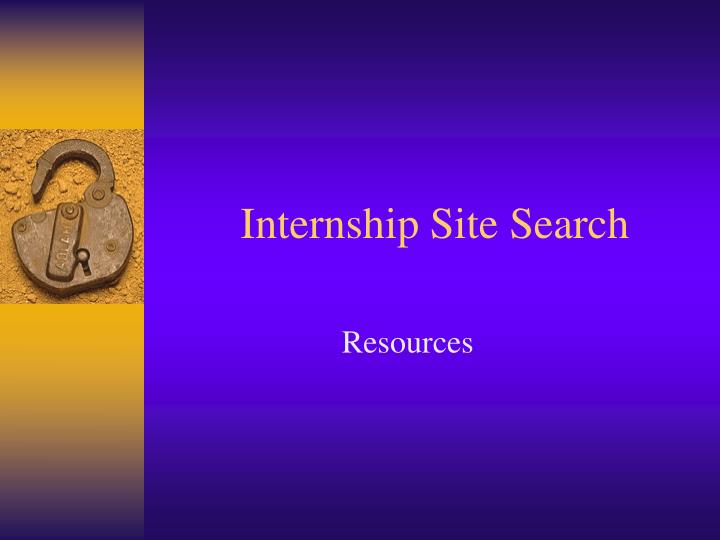 internship site search