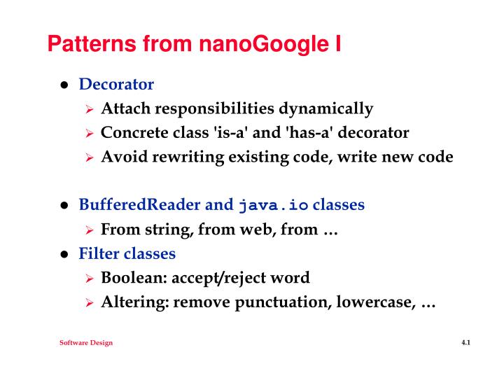 patterns from nanogoogle i