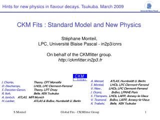 Hints for new physics in flavour decays. Tsukuba. March 2009