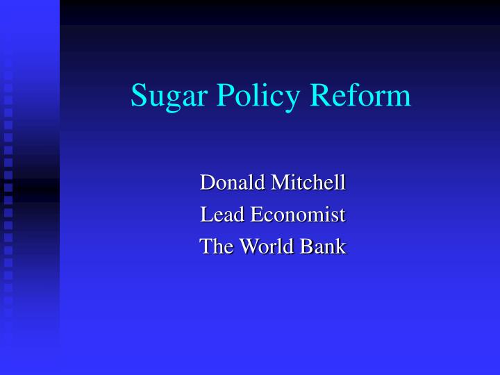 sugar policy reform