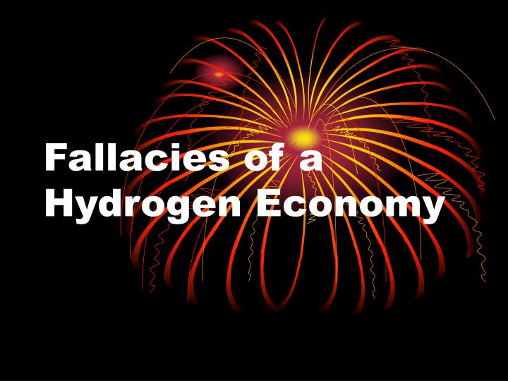 fallacies of a hydrogen economy
