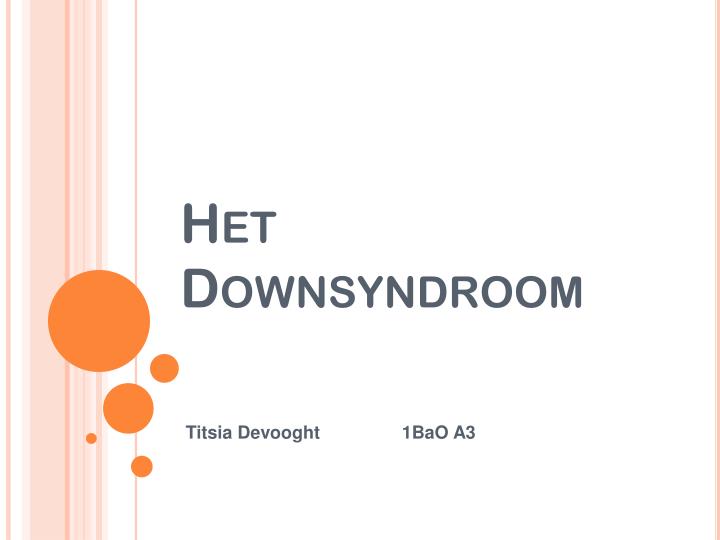 het downsyndroom