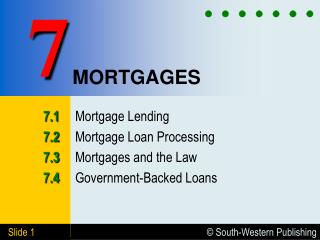 MORTGAGES