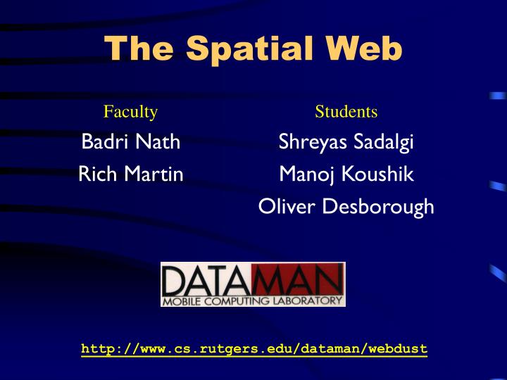 the spatial web