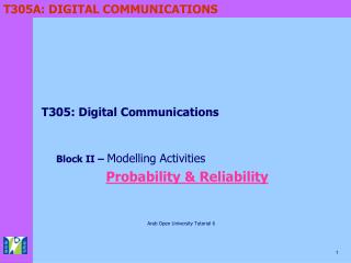 T305: Digital Communications