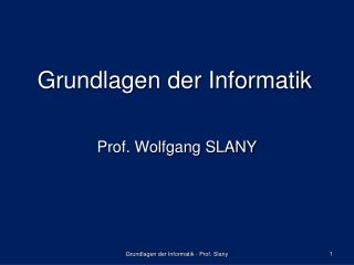 grundlagen der informatik