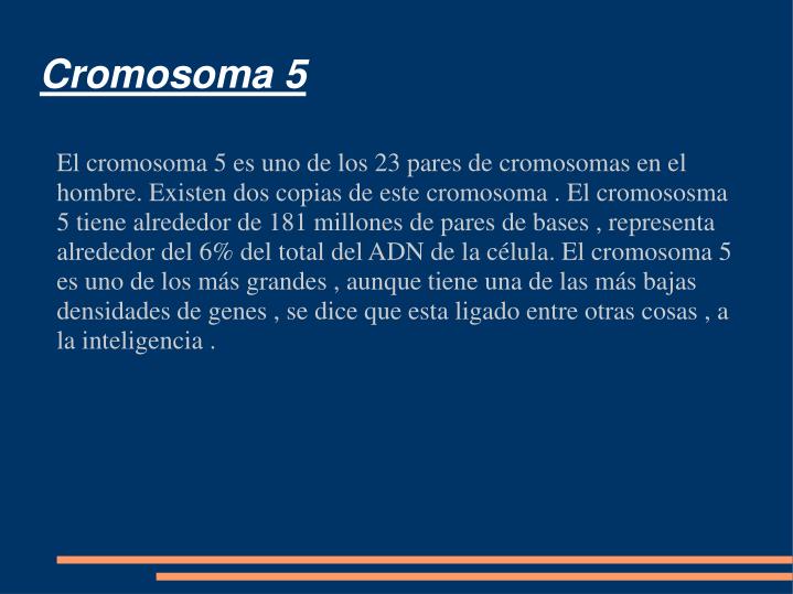cromosoma 5