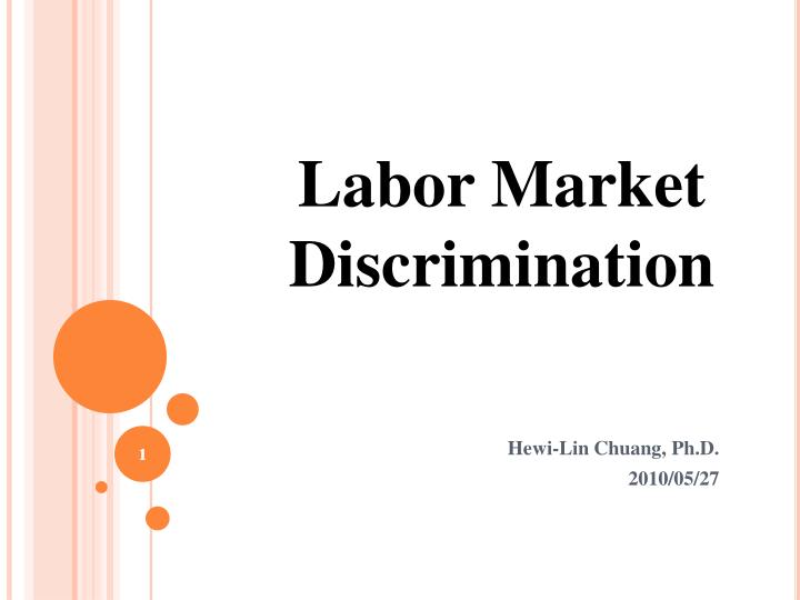 labor market discrimination