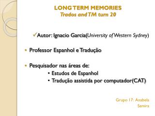 long term memories trados and tm turn 20