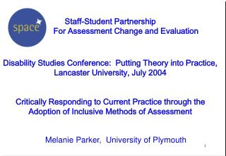 Melanie Parker, University of Plymouth