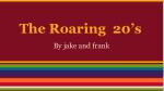 The Roaring 1920s: Jazz, Inventions, and Iconic Figures - slide 1