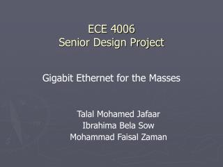 ECE 4006 Senior Design Project