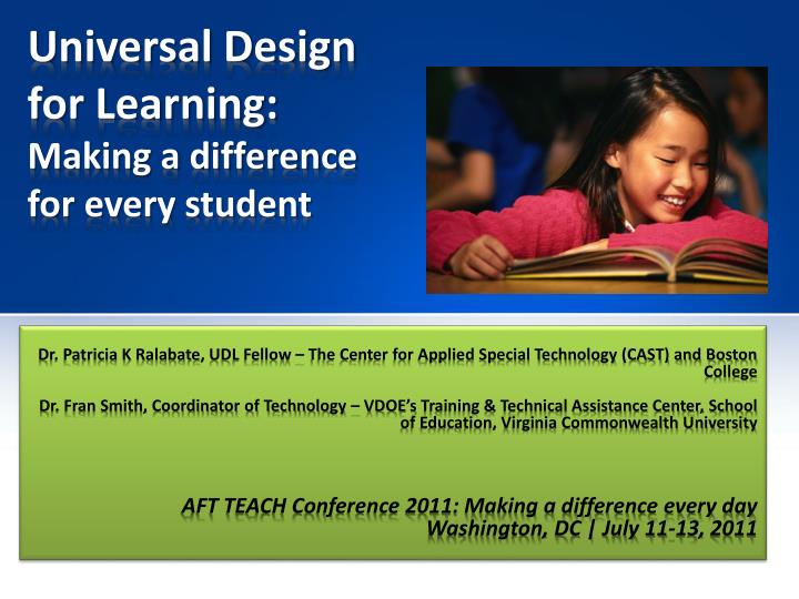 universal design for learning making a difference for every student