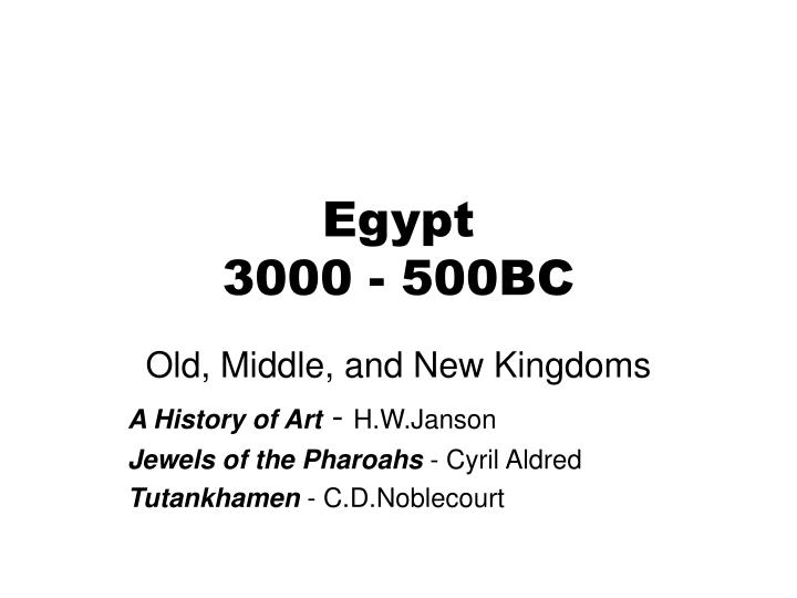 egypt 3000 500bc