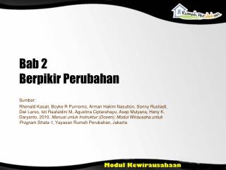 bab 2 berpikir perubahan