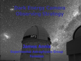 Dark Energy Camera Observing Strategy