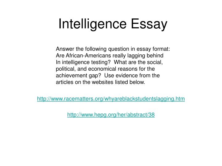 intelligence essay