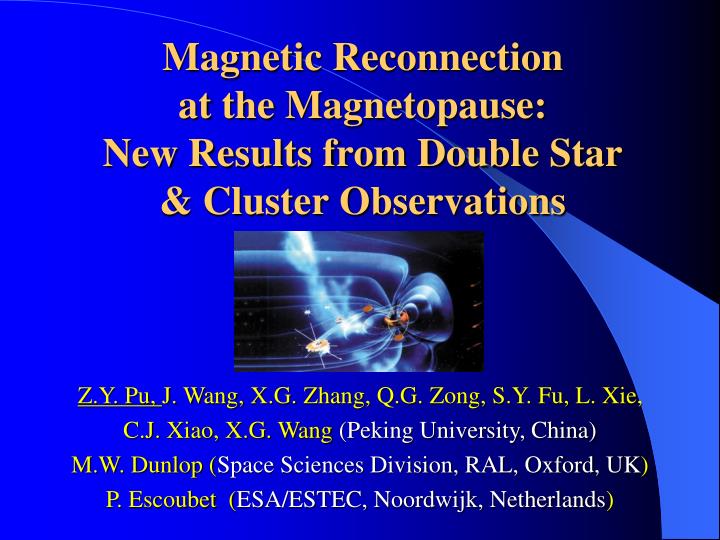 magnetic reconnection at the magnetopause new results from double star cluster observations