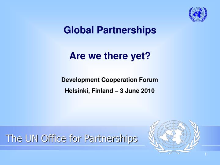 PPT - The UN Office For Partnerships PowerPoint Presentation, Free ...