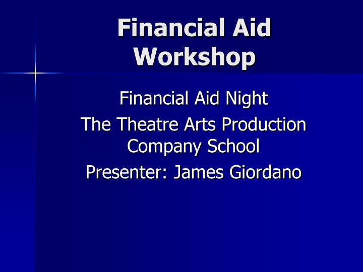 financial aid workshop