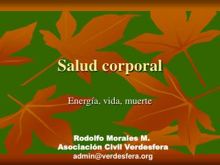 salud corporal
