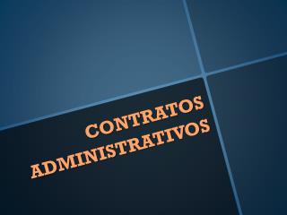 contratos administrativos