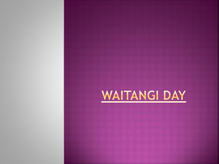 waitangi day