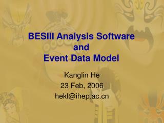 BESIII Analysis Software and Event Data Model