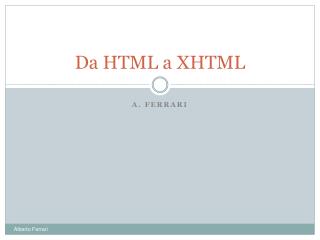 da html a xhtml