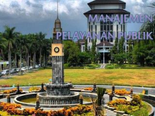 manajemen pelayanan publik