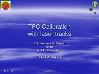 TPC Calibration with laser tracks