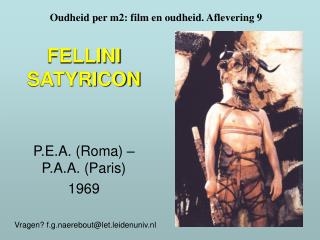 fellini satyricon