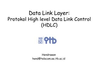 Data Link Layer: Protokol High level Data Link Control (HDLC)